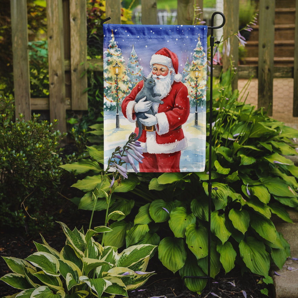 Caroline's Treasures Korat Cat with Santa Claus Garden Flag