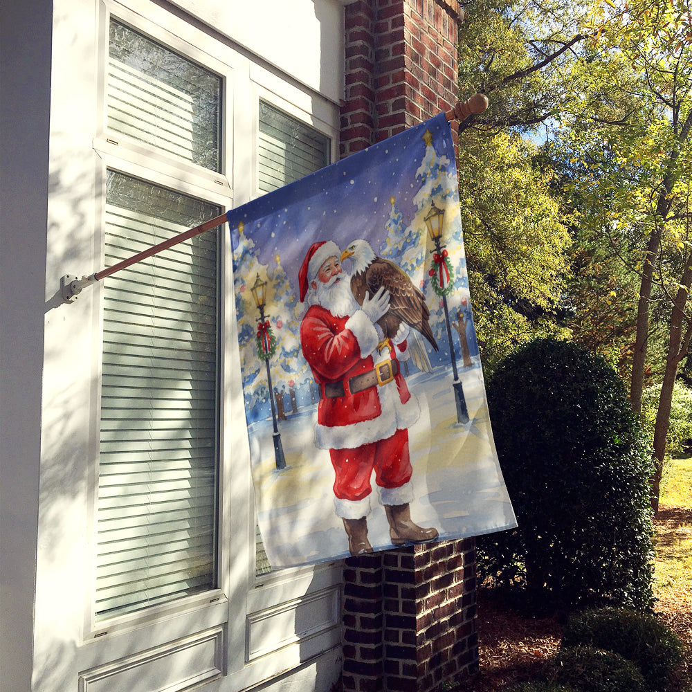 Caroline's Treasures Eagle with Santa Claus House Flag