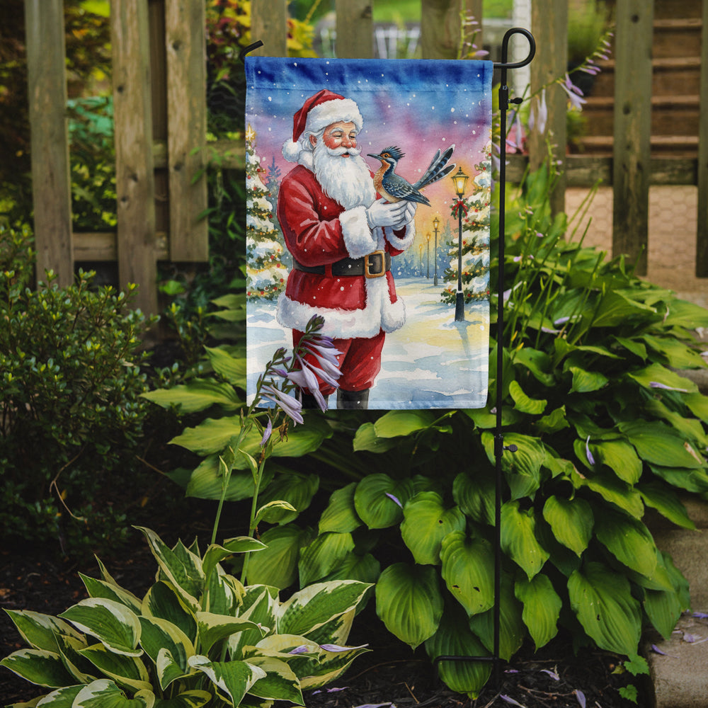 Caroline's Treasures Roadrunner with Santa Claus Garden Flag