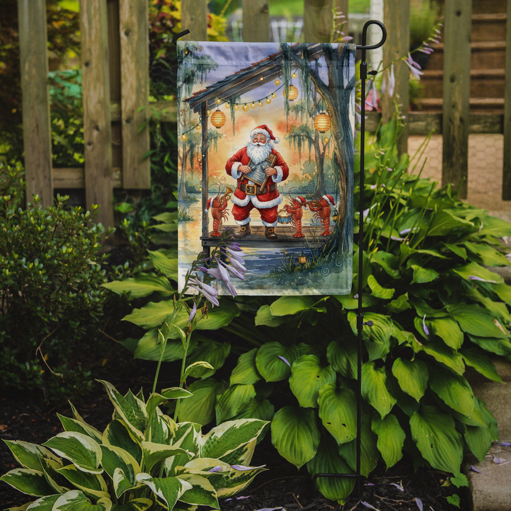 Caroline's Treasures Cajun Santa Claus and the Crawfish Band Christmas Garden Flag
