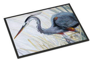 Caroline's Treasures Blue Heron Frog hunting Doormat - 24x36 Decorative Floor Mat – Indoor/Outdoor Rug with Artistic Flair JMK1017JMAT