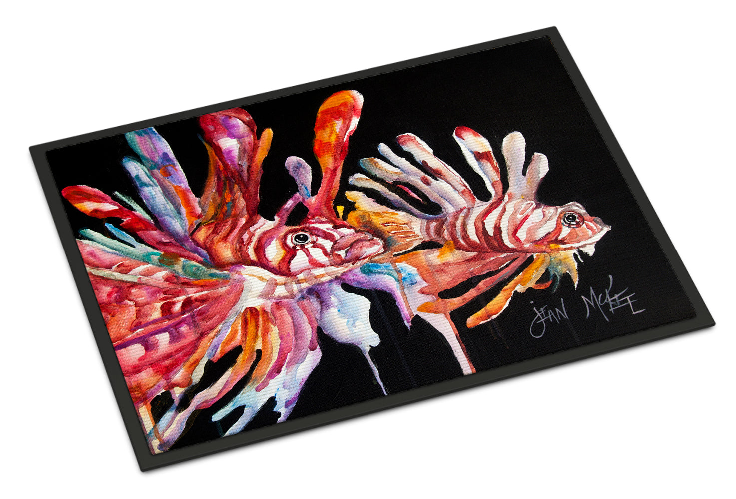 Caroline's Treasures Lionfish Doormat - 24x36 Decorative Floor Mat – Indoor/Outdoor Rug with Artistic Flair JMK1114JMAT
