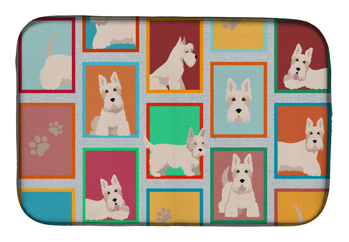 Caroline's Treasures Lots of Wheaten Scottish Terrier Dish Drying Mat