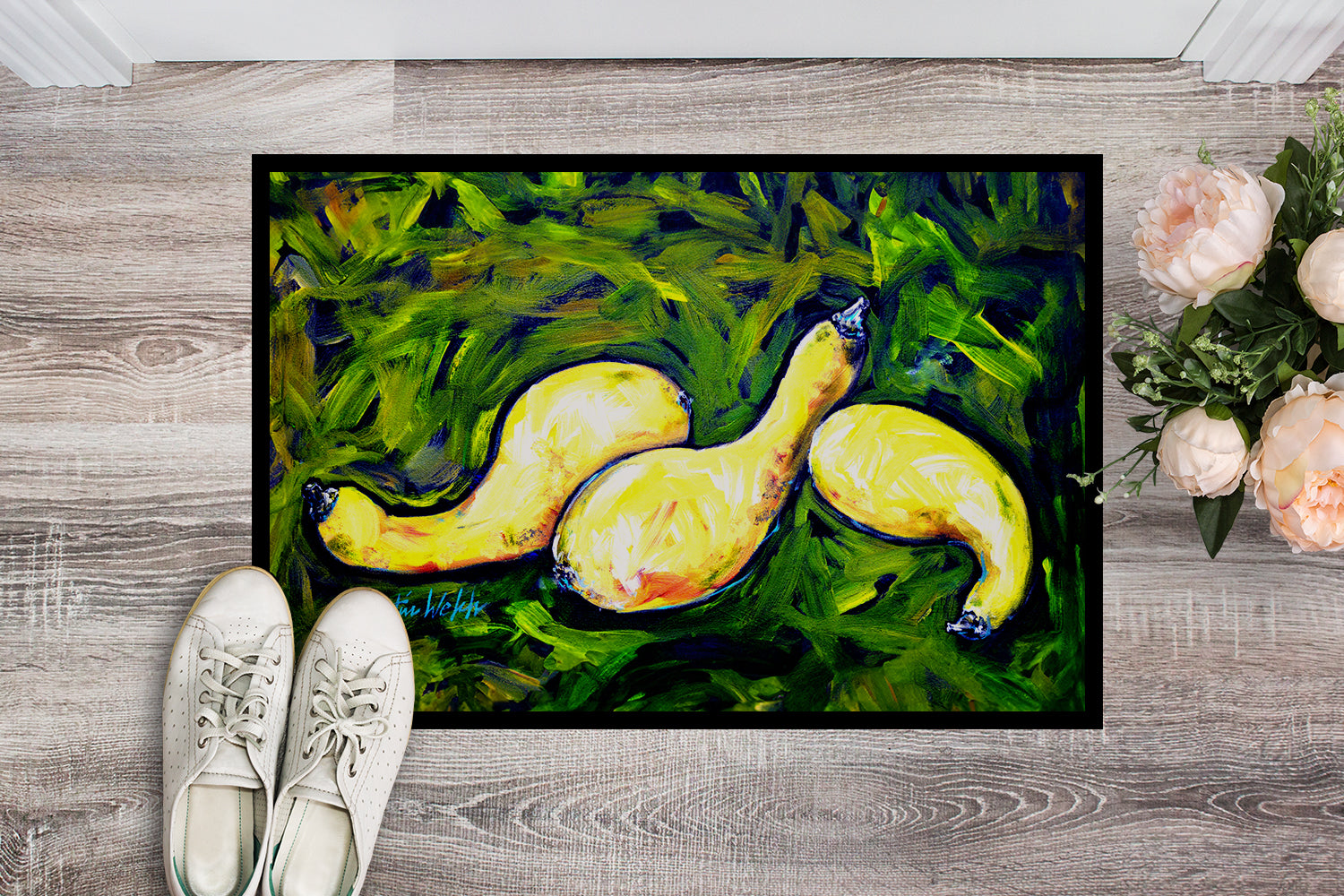 Caroline's Treasures Three Crooks Squash Doormat