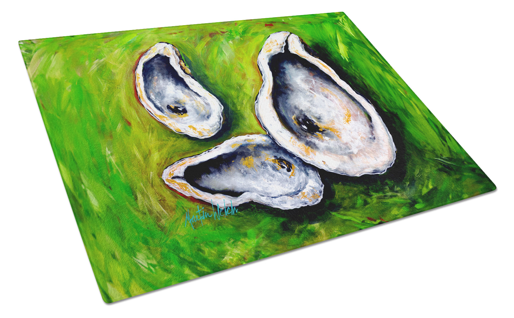 Buy this All Shucked Oysters Glass Cutting Board