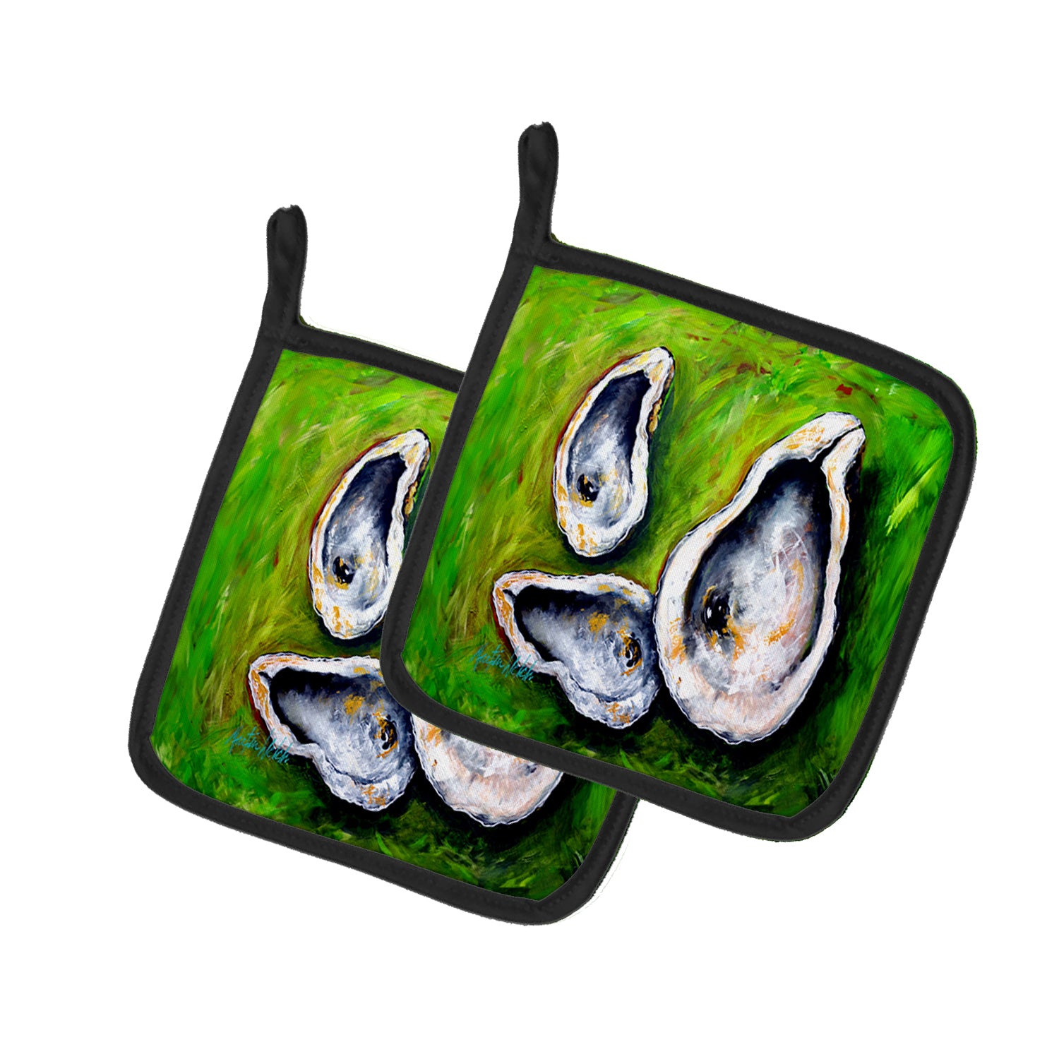 Buy this All Shucked Oysters Pair of Pot Holders