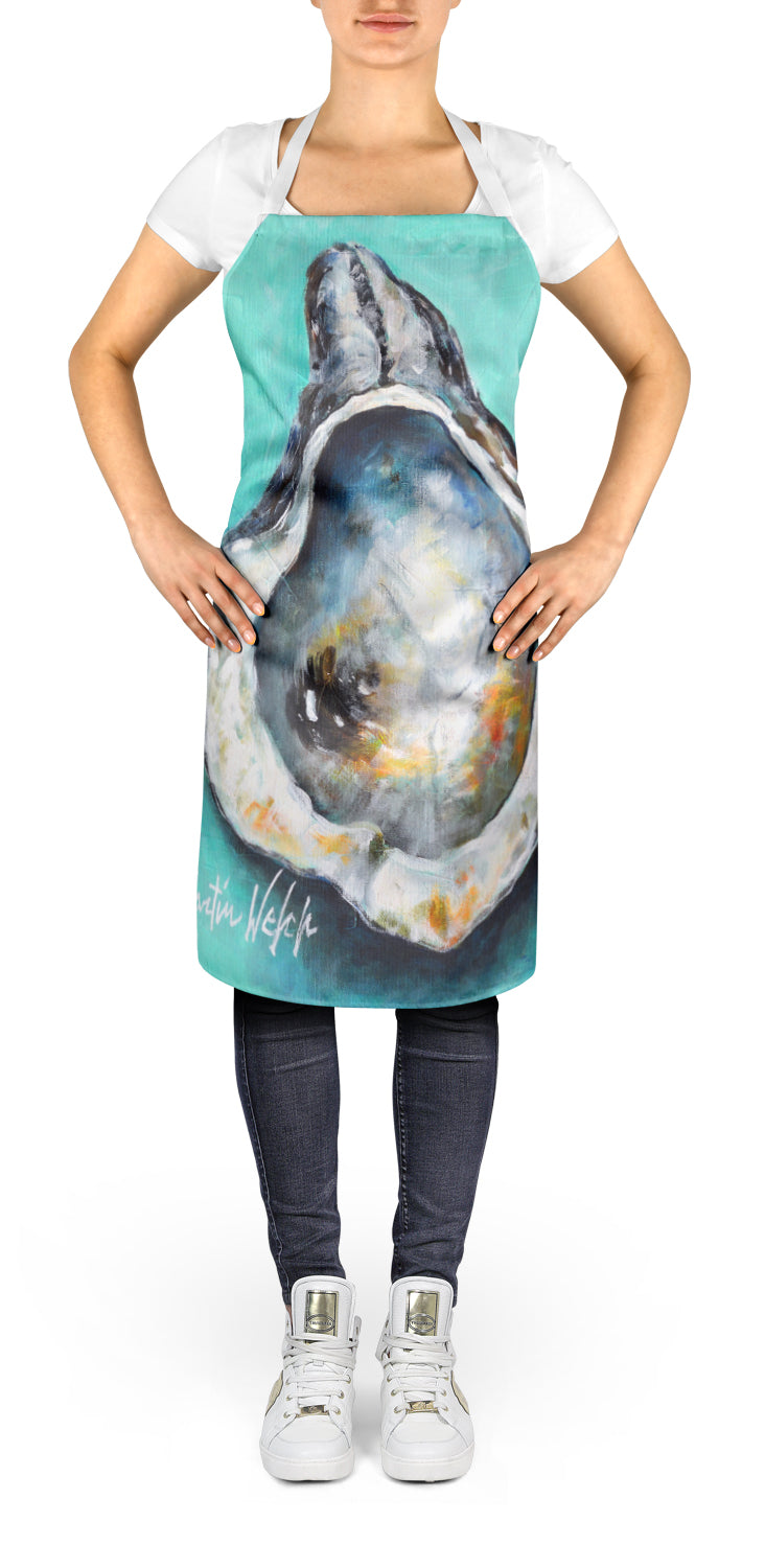 Caroline's Treasures Aqua Pearl Oyster Apron – Artist-Designed Kitchen, BBQ & Craft Apron