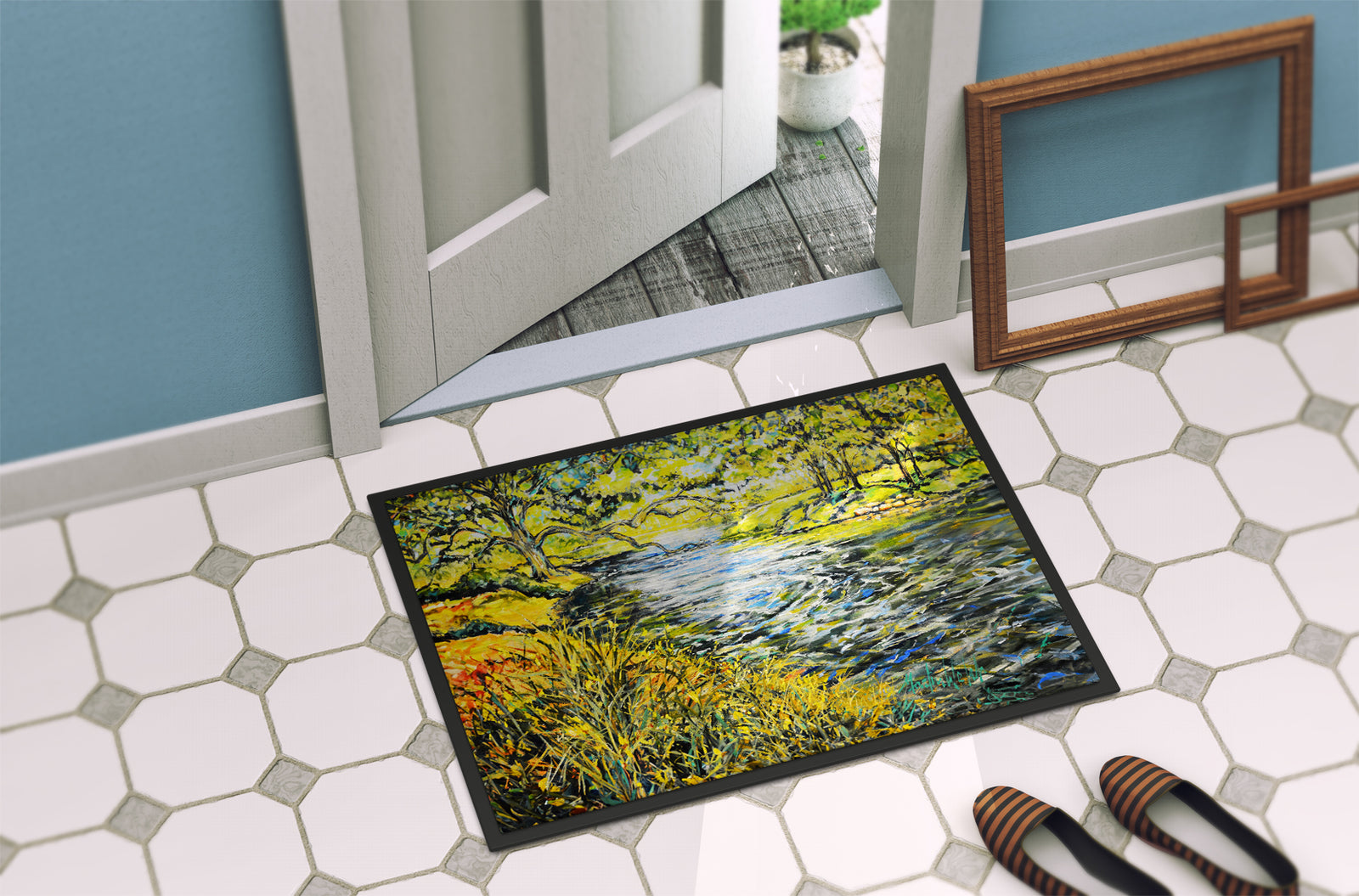 Caroline's Treasures At The Grand Hotel Doormat-24x36 Indoor / Outdoor Rug | Made in USA