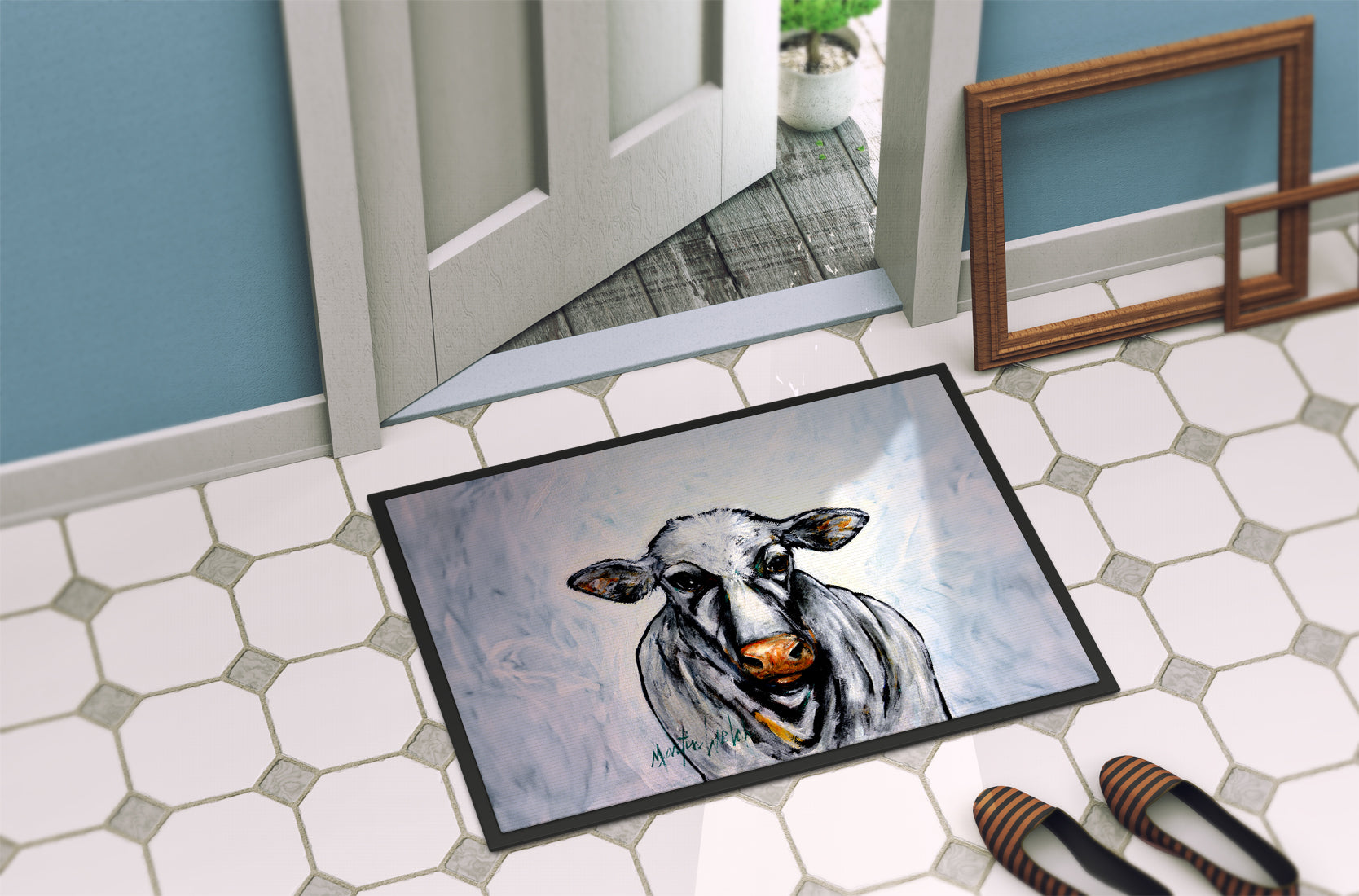 Bessie the Cow Doormat