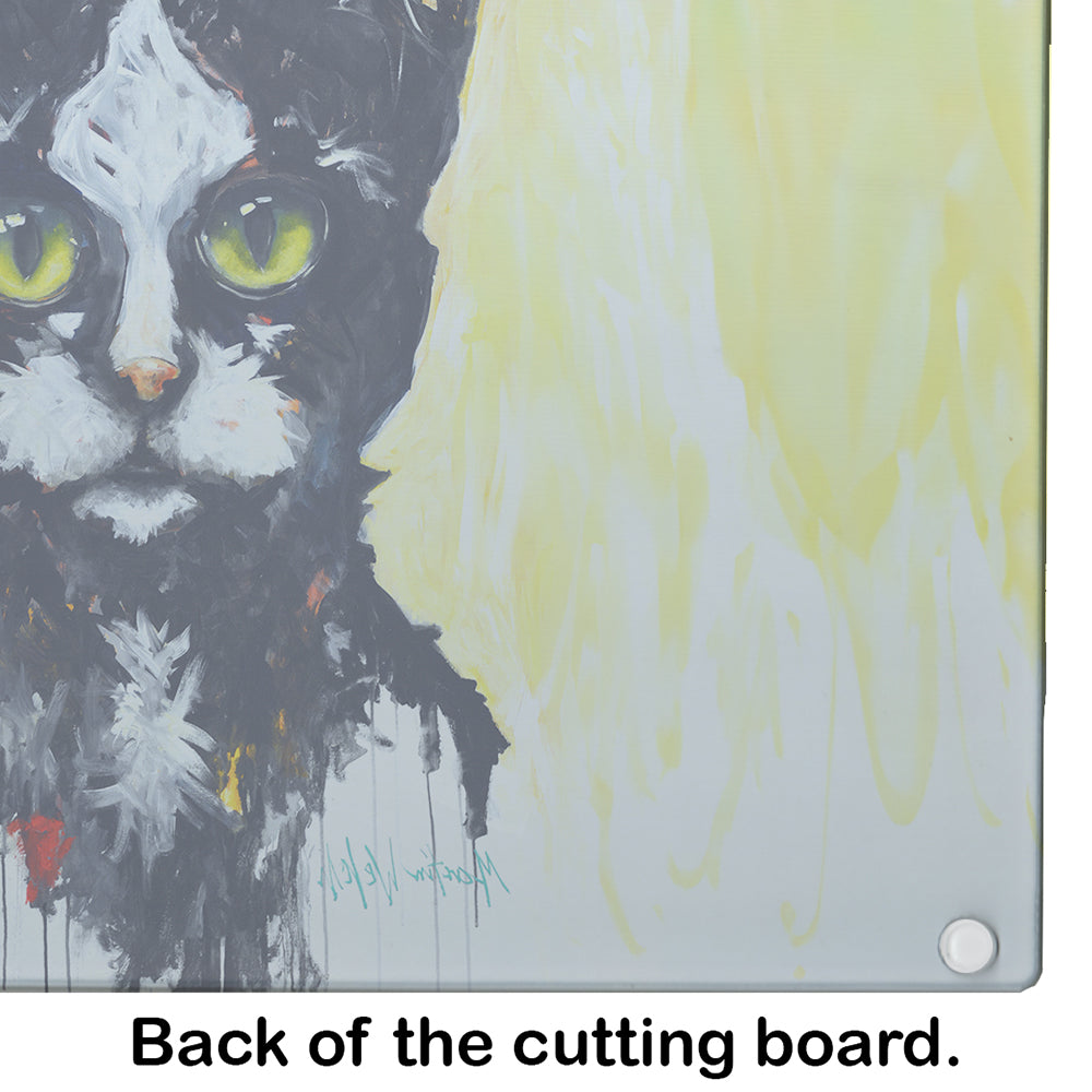 Big Kitty Cat Glass Cutting Board