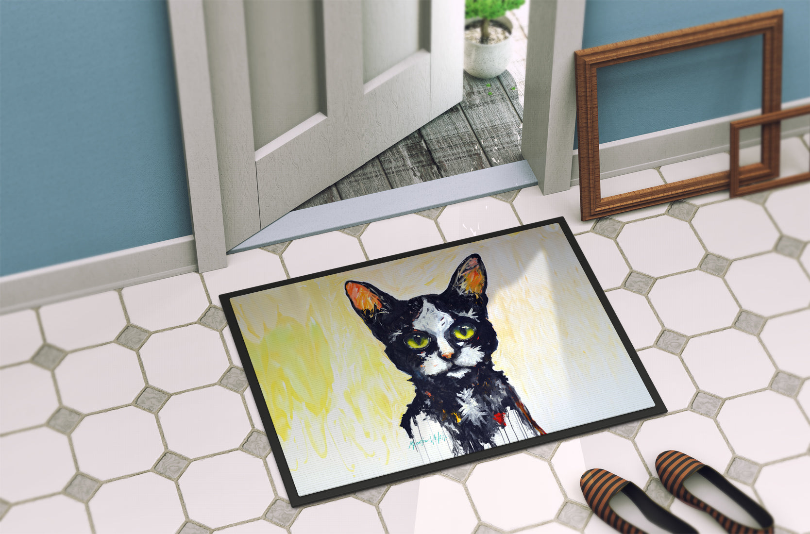 Big Kitty Cat Doormat