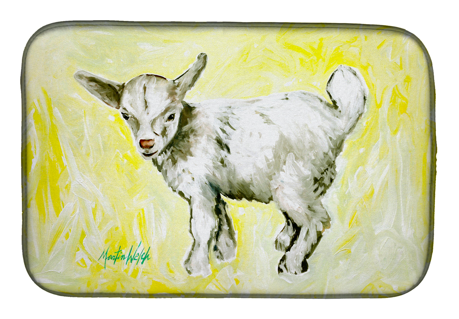 Buy this Billy The Kid Goat Dish Drying Mat