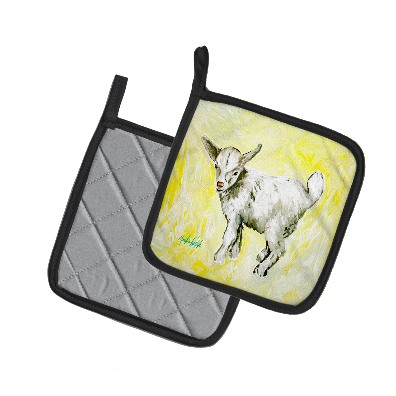 Billy The Kid Goat Pair of Pot Holders