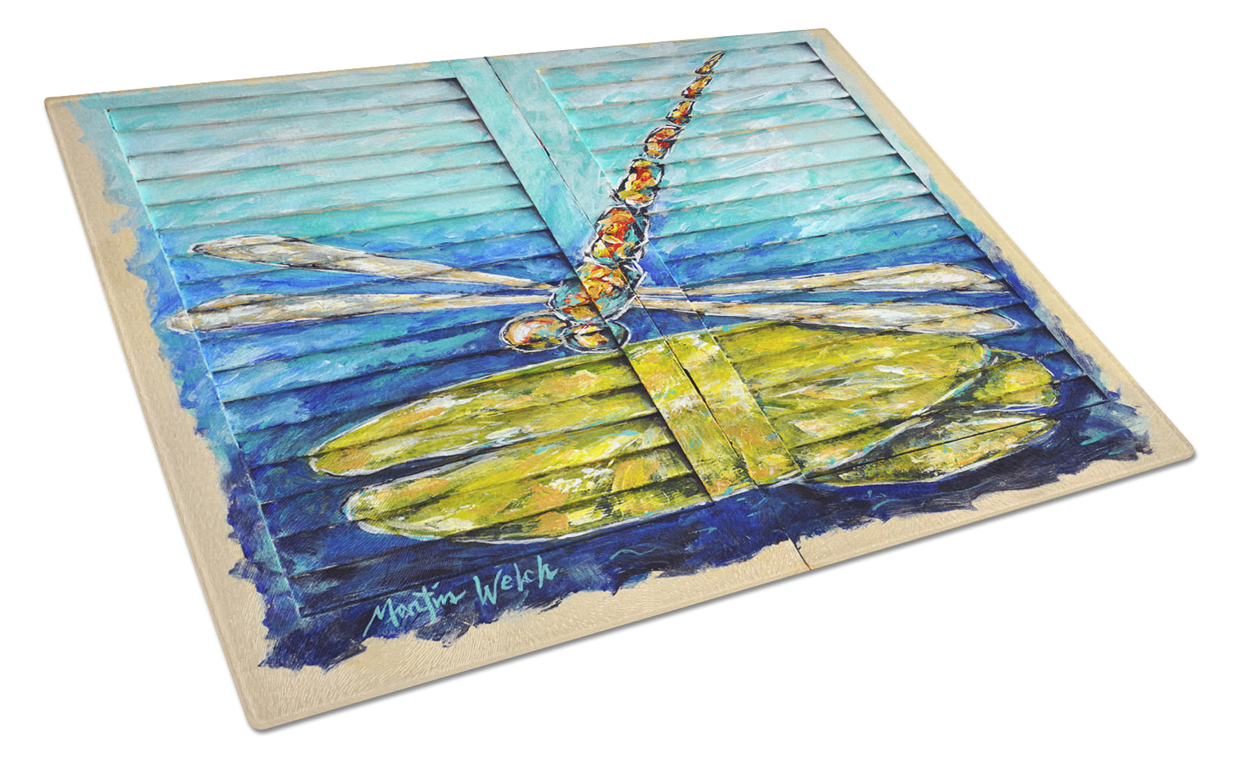 Buy this Blue Eyed Dragonfly Glass Cutting Board
