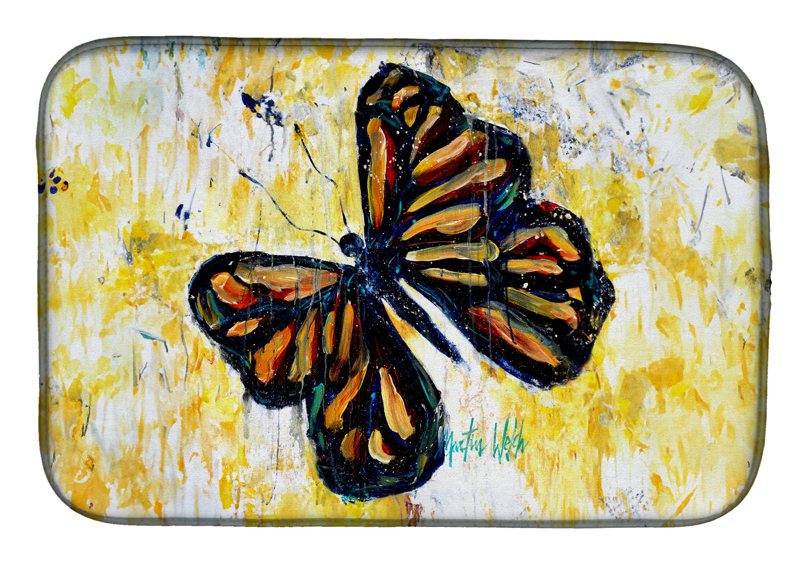Buy this Butterfly Breeze Dish Drying Mat