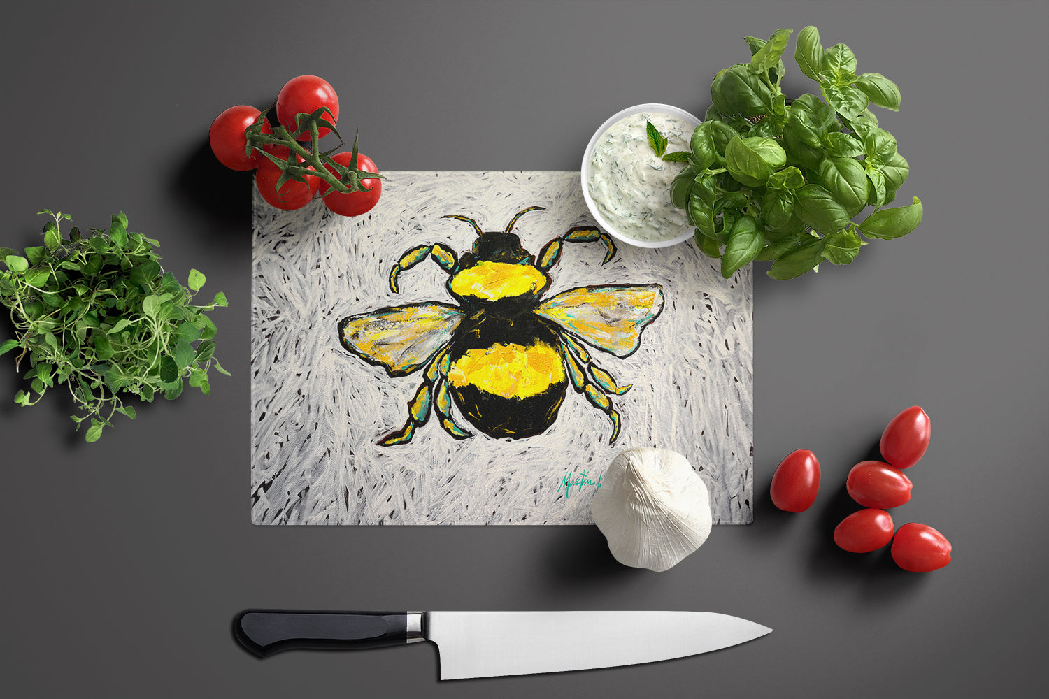 Buzzbee Bumblebee Glass Cutting Board