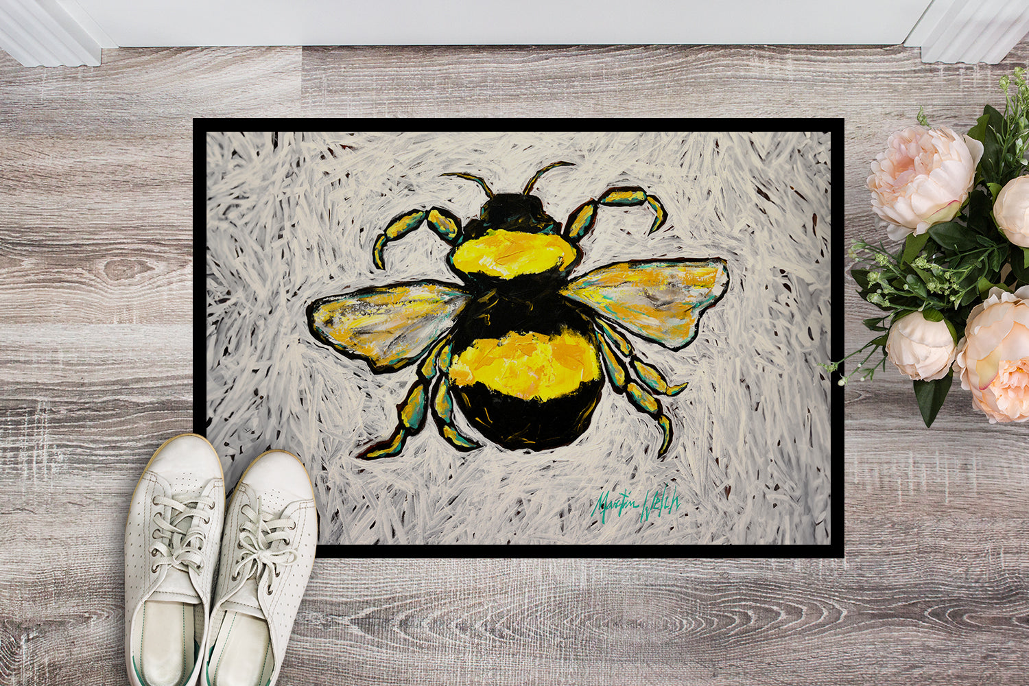 Caroline's Treasures Buzzbee Bumblebee Doormat
