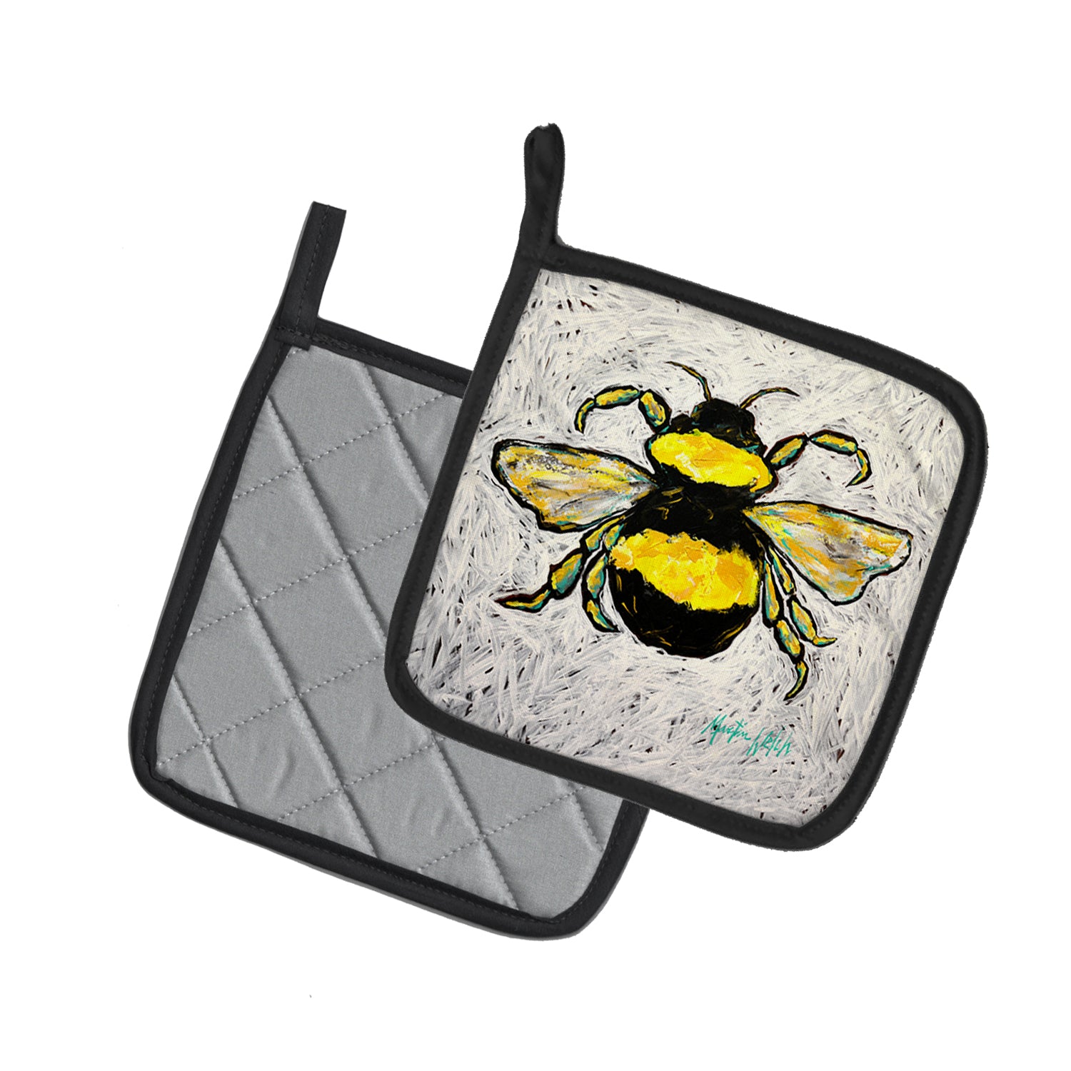 Buzzbee Bumblebee Pair of Pot Holders