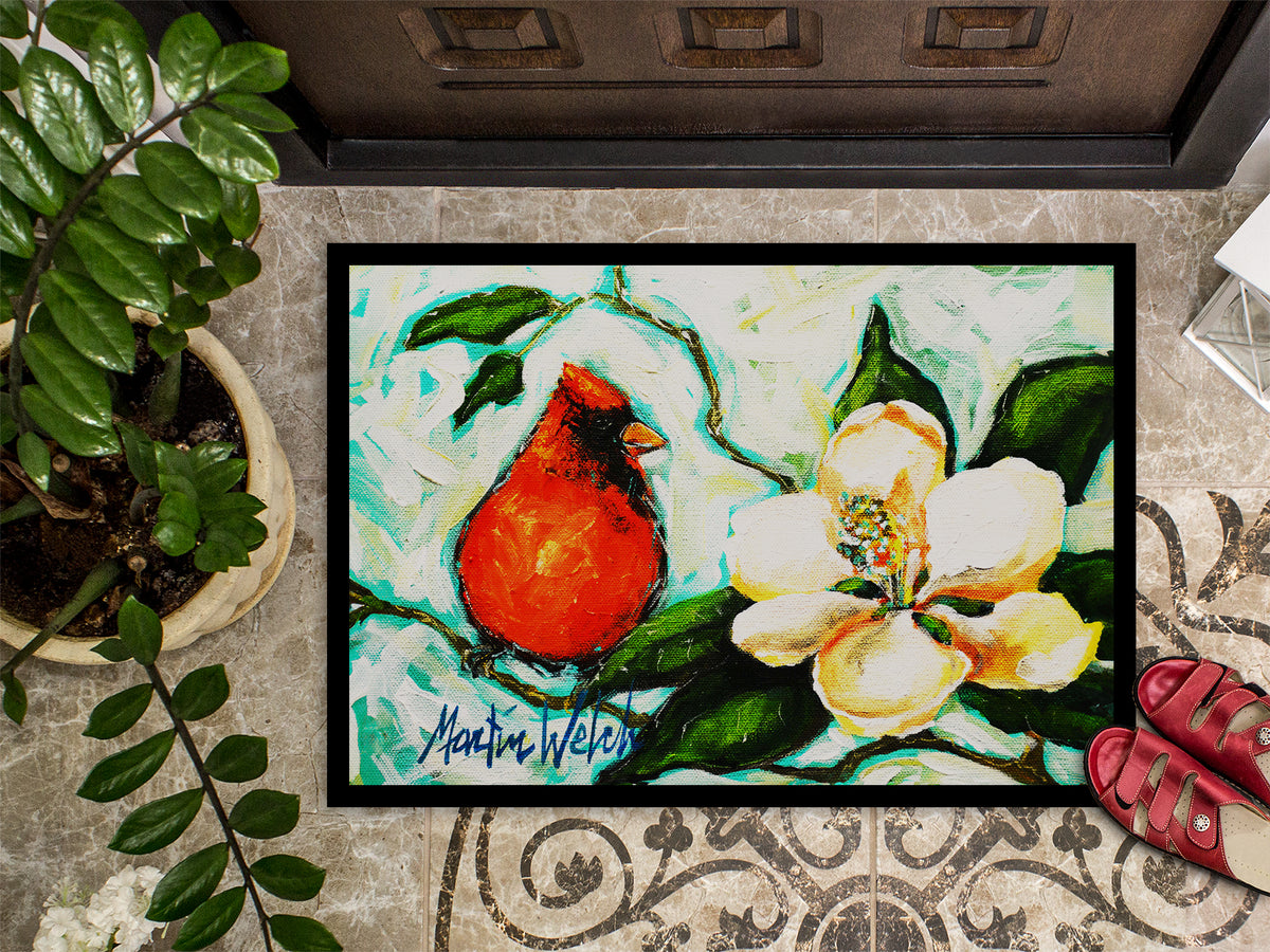 Caroline's Treasures Cardinal Aqua Doormat
