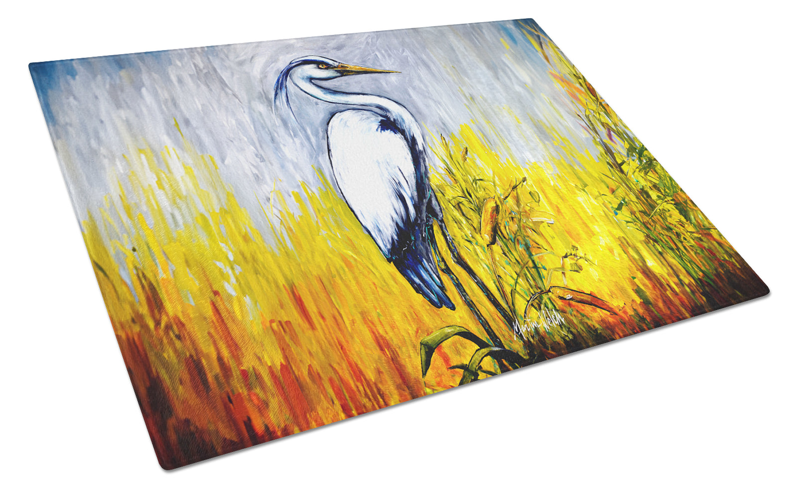 Buy this Cattin Around Heron Glass Cutting Board