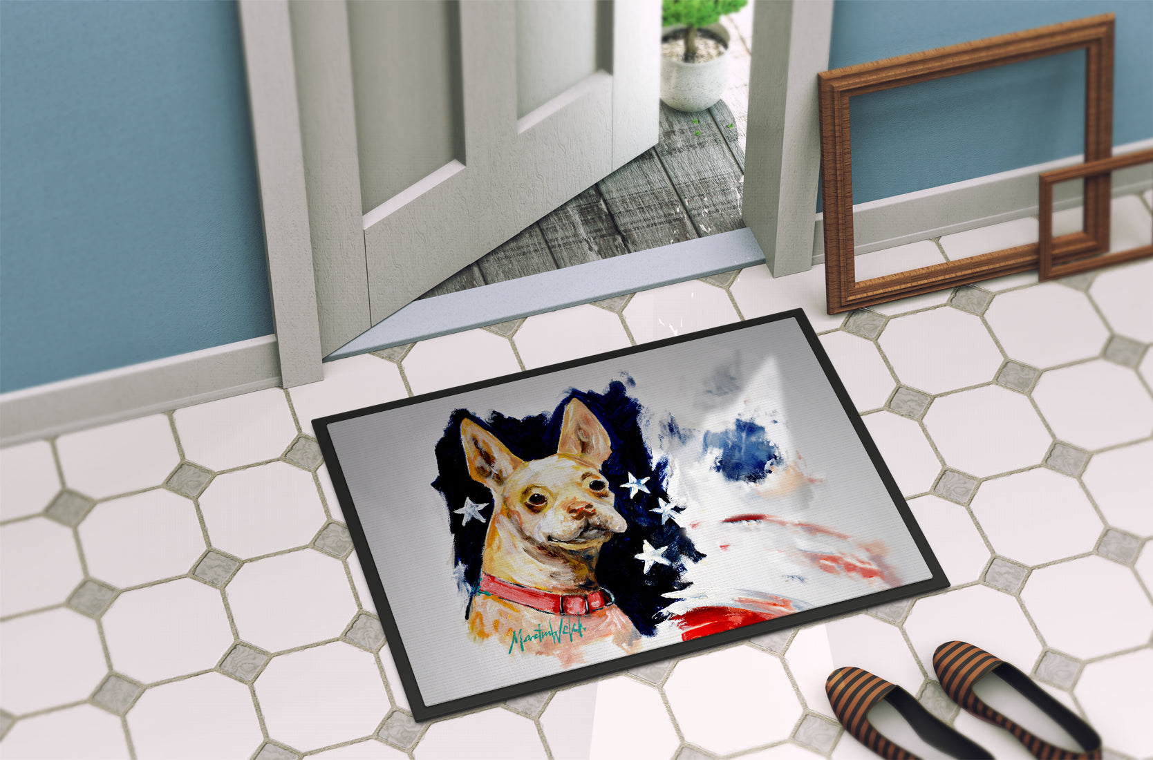 Chevy Boston Terrier Doormat