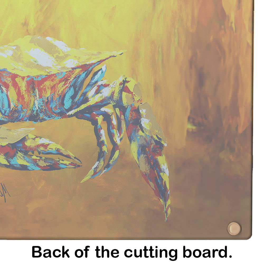 Crab Called the Bigger Jigger Glass Cutting Board