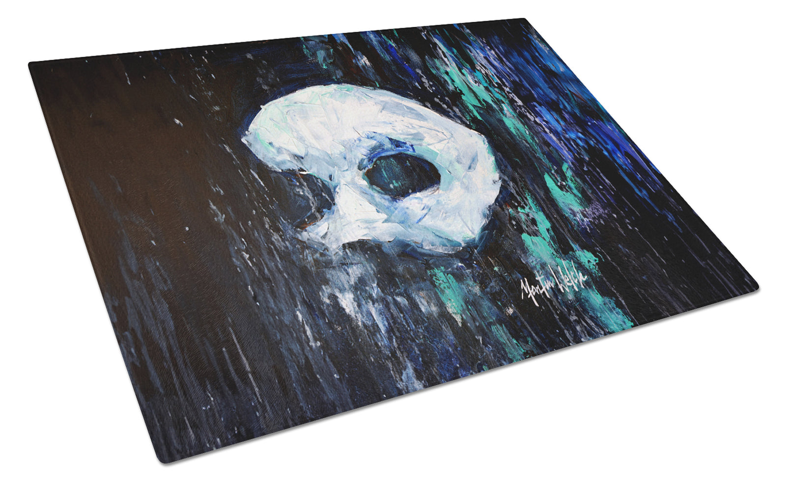 Buy this Cryptic Mask Glass Cutting Board