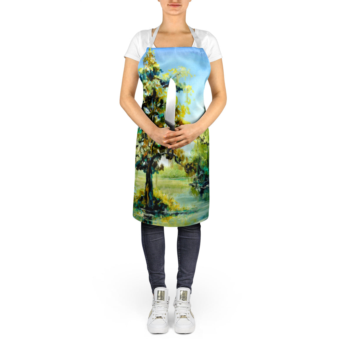 Cypress Tree in the Bayou Blue Apron