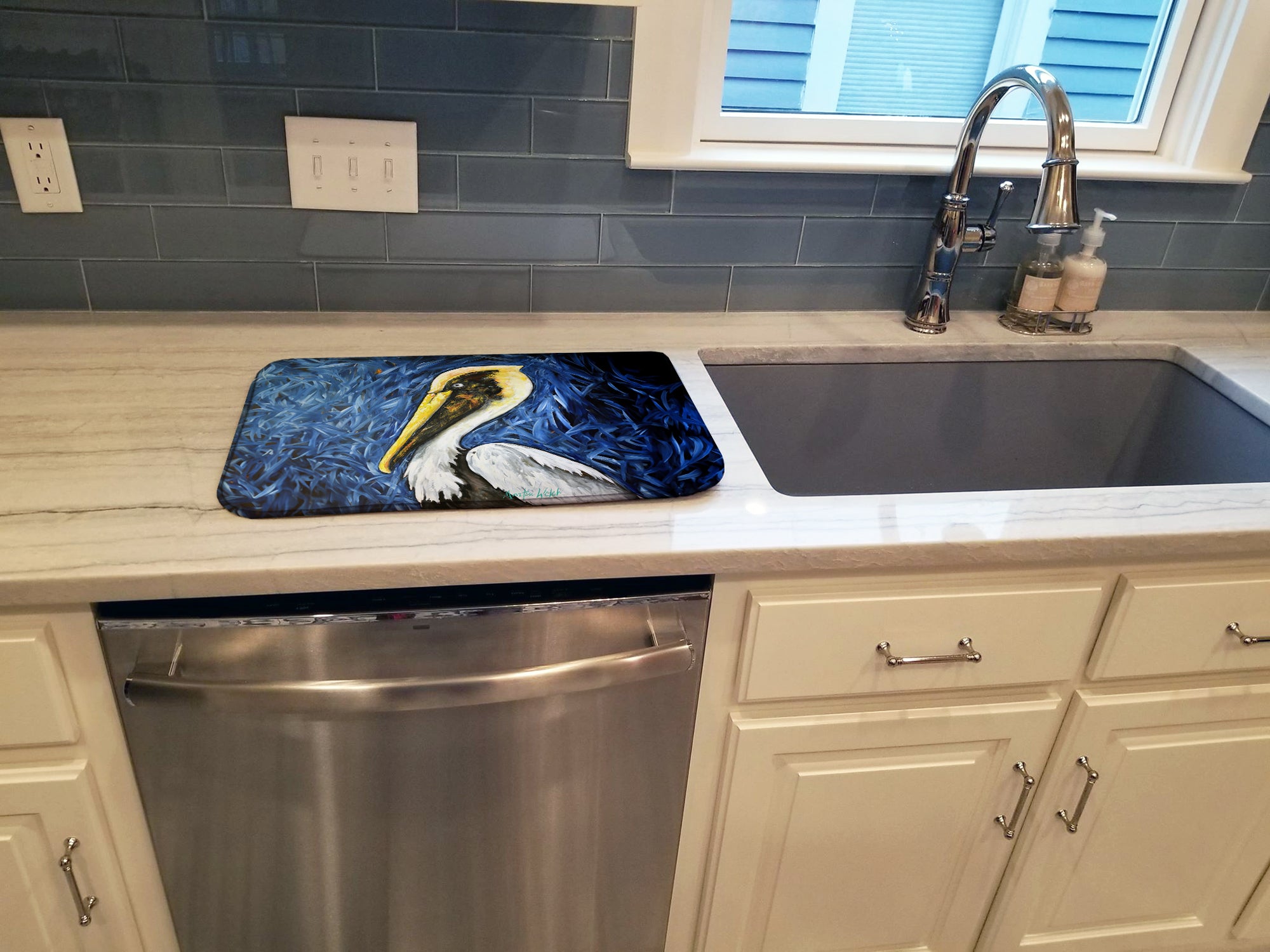 Fierce Pelican Dish Drying Mat