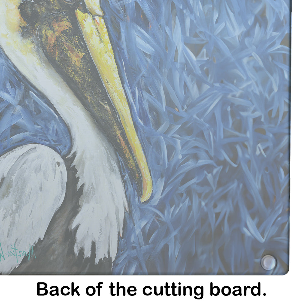 Fierce Pelican Glass Cutting Board