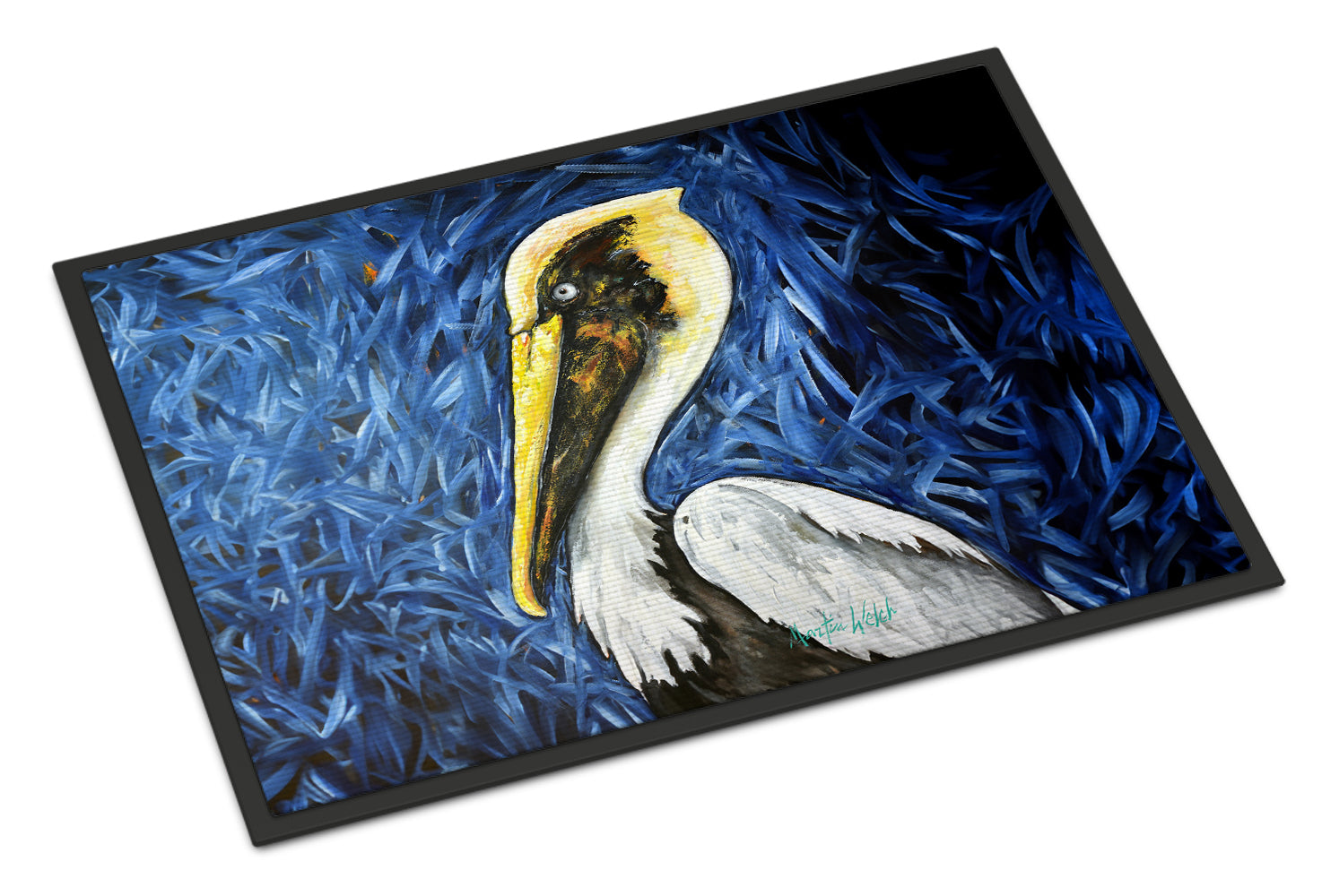 Caroline's Treasures Fierce Pelican Doormat