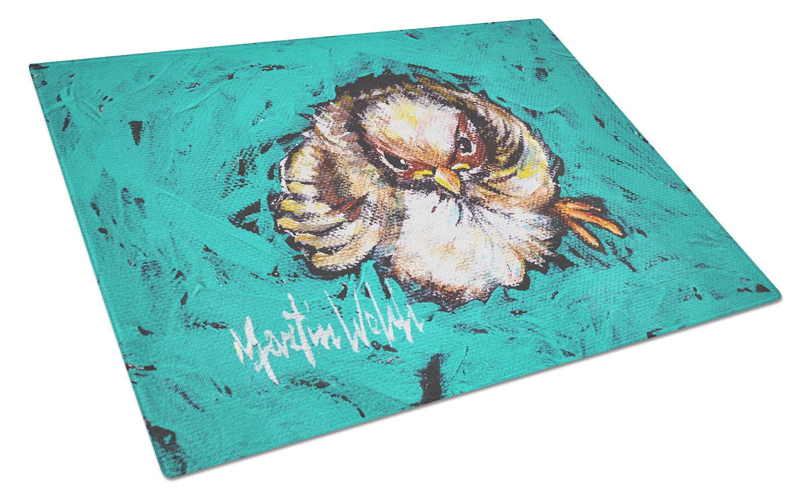 Buy this Fiest Chic Bird Glass Cutting Board