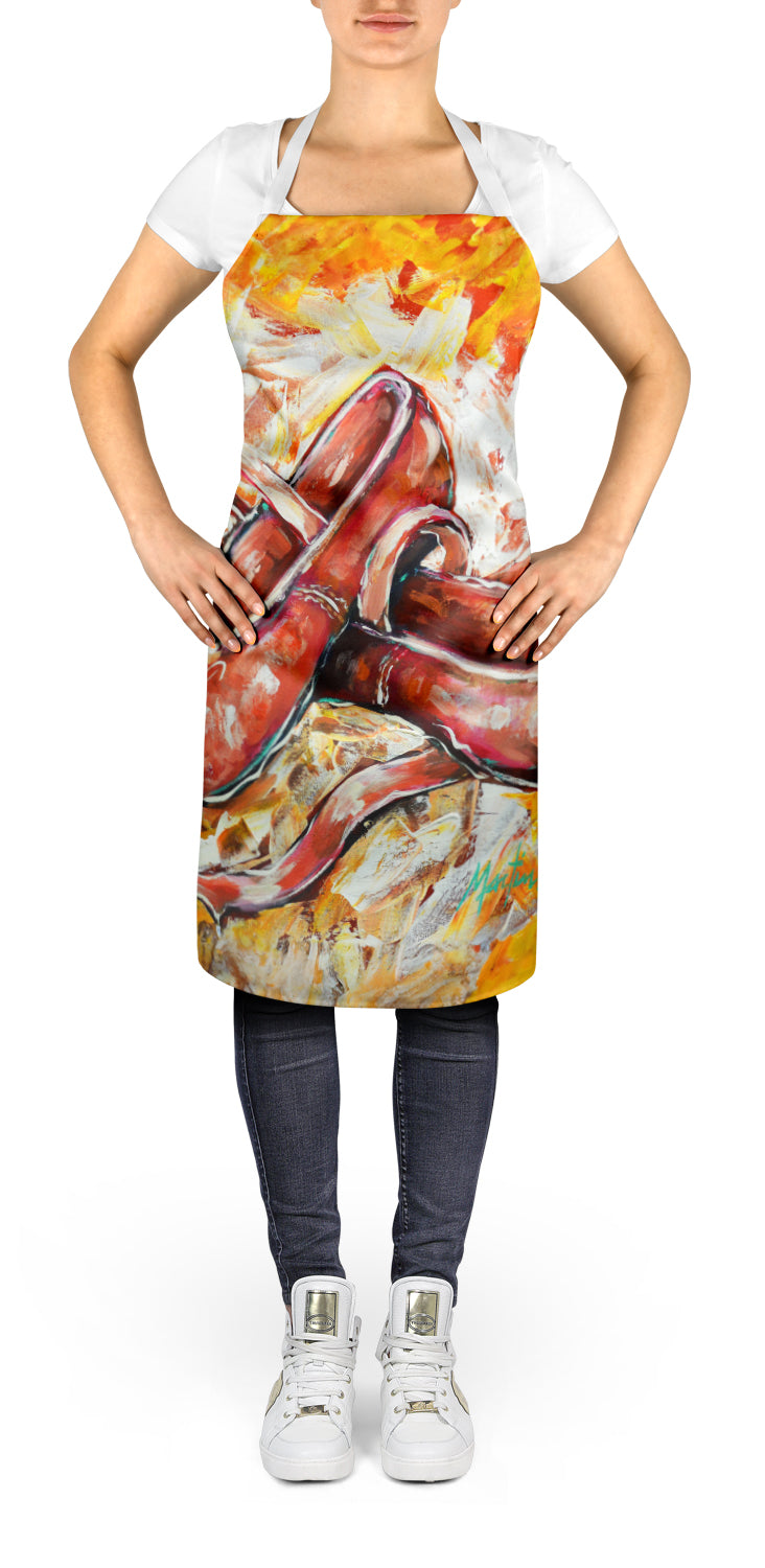 Caroline's Treasures First Step Ballet Shoes Apron – Artist-Designed Kitchen, BBQ & Craft Apron