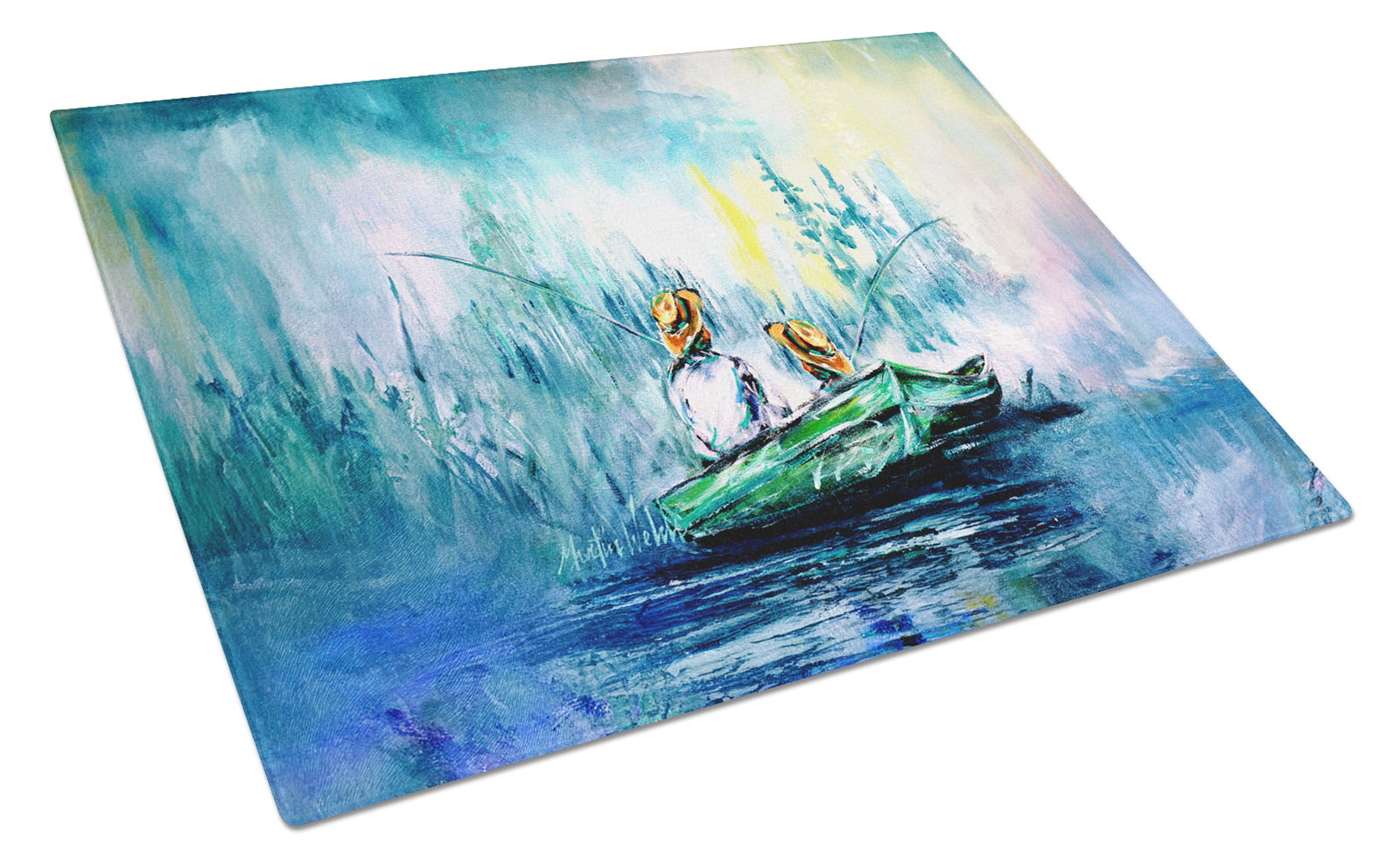 Buy this Fishing On The Bayou Glass Cutting Board