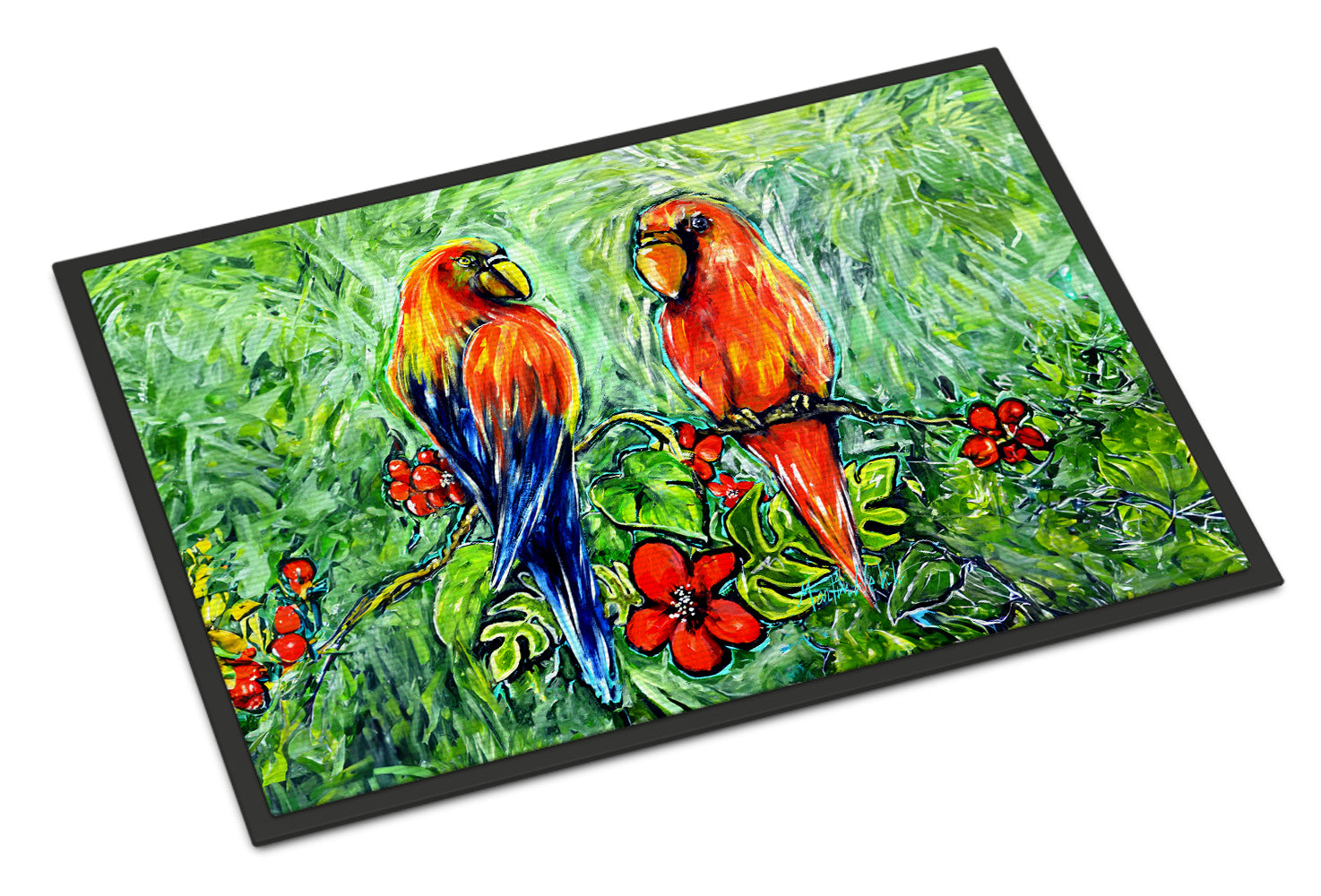 Buy this Fred and Freda Parrots Doormat