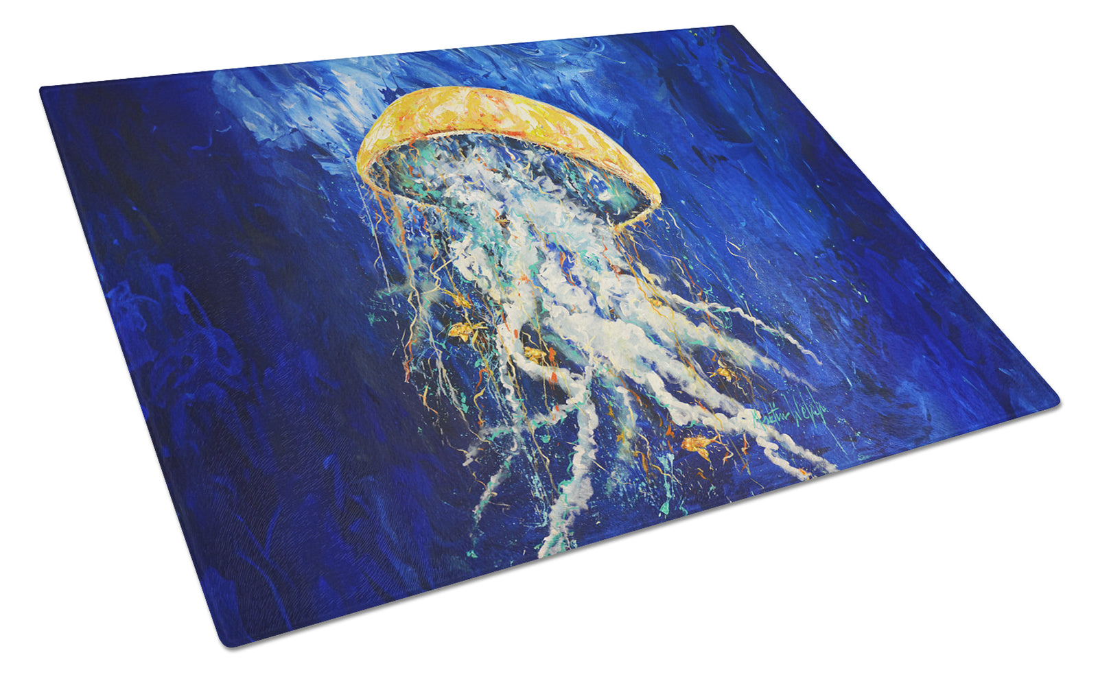 Buy this Free Fall Jellyfish Glass Cutting Board