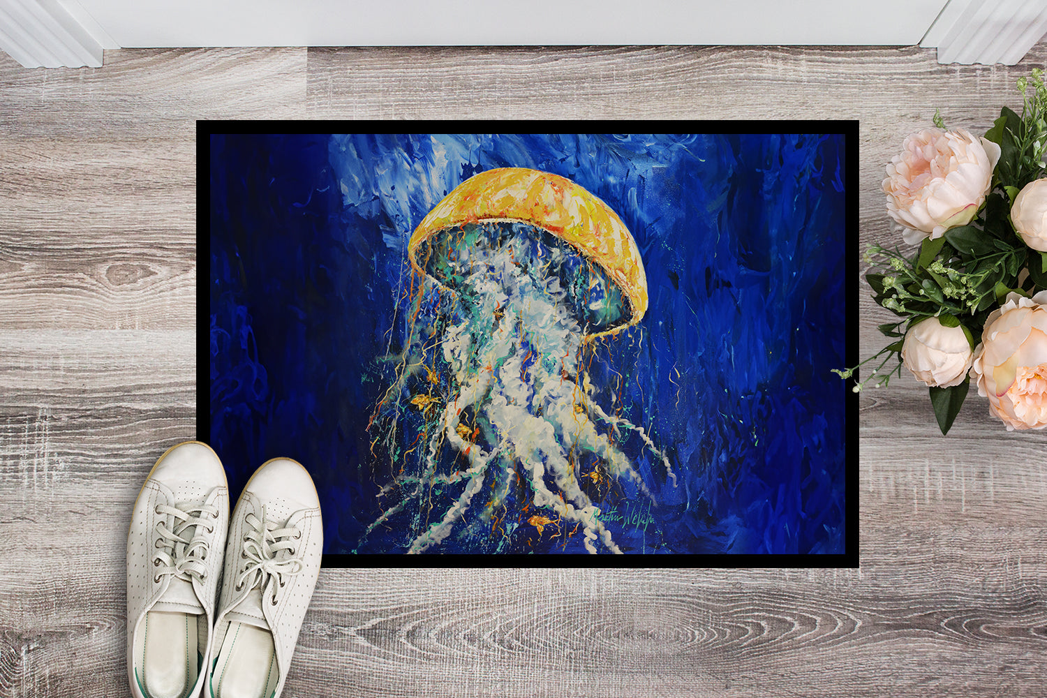 Free Fall Jellyfish Doormat
