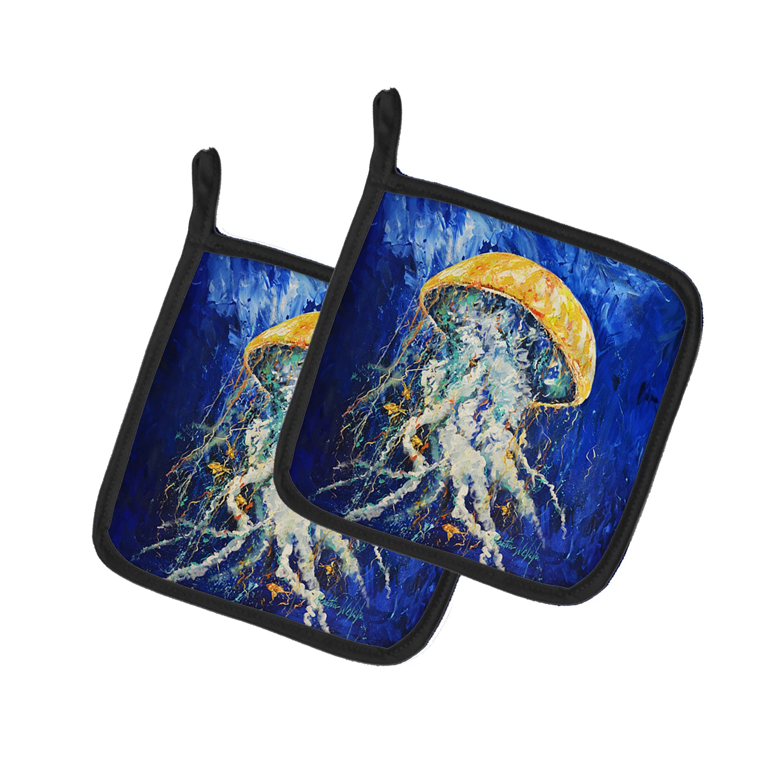 Buy this Free Fall Jellyfish Pair of Pot Holders