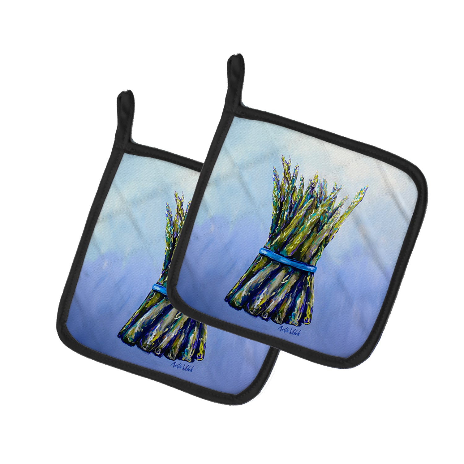 Buy this Fresh Bunch Asparagus Pair of Pot Holders