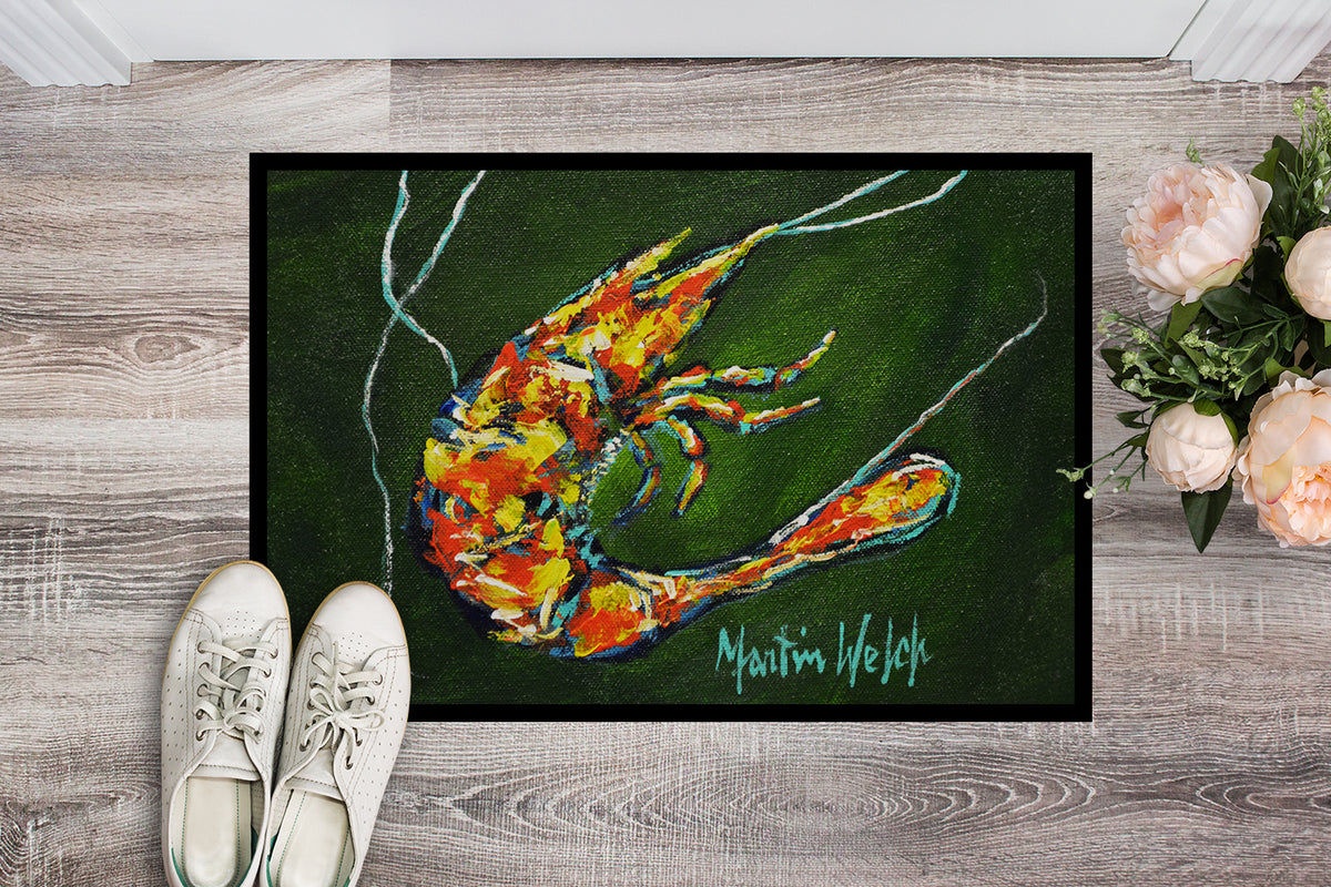 Caroline's Treasures Green Waters Shrimp Doormat-24x36 Indoor / Outdoor Rug | Made in USA