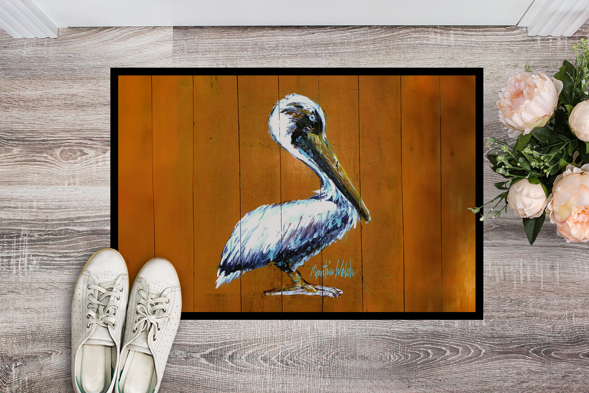 Caroline's Treasures Hangin In Pelican Doormat-24x36 Indoor / Outdoor Rug | Made in USA
