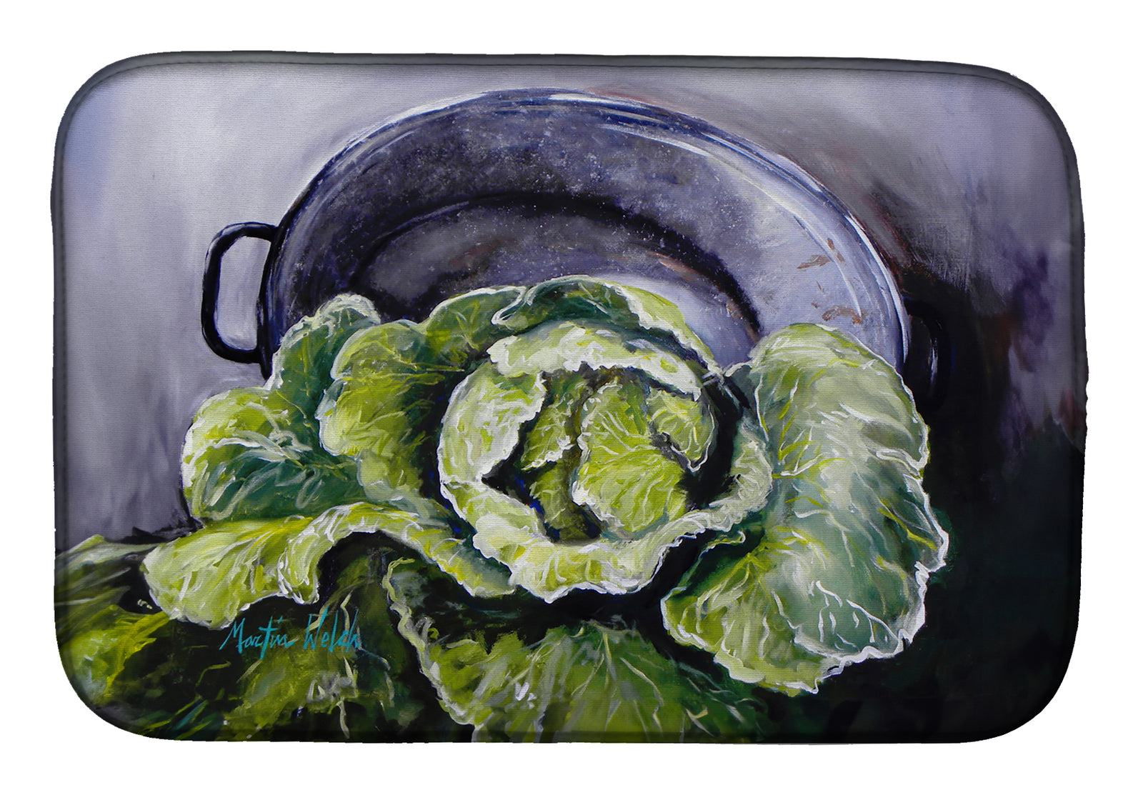 Buy this Home Grown In Plaquemines Parish Cabbage Dish Drying Mat