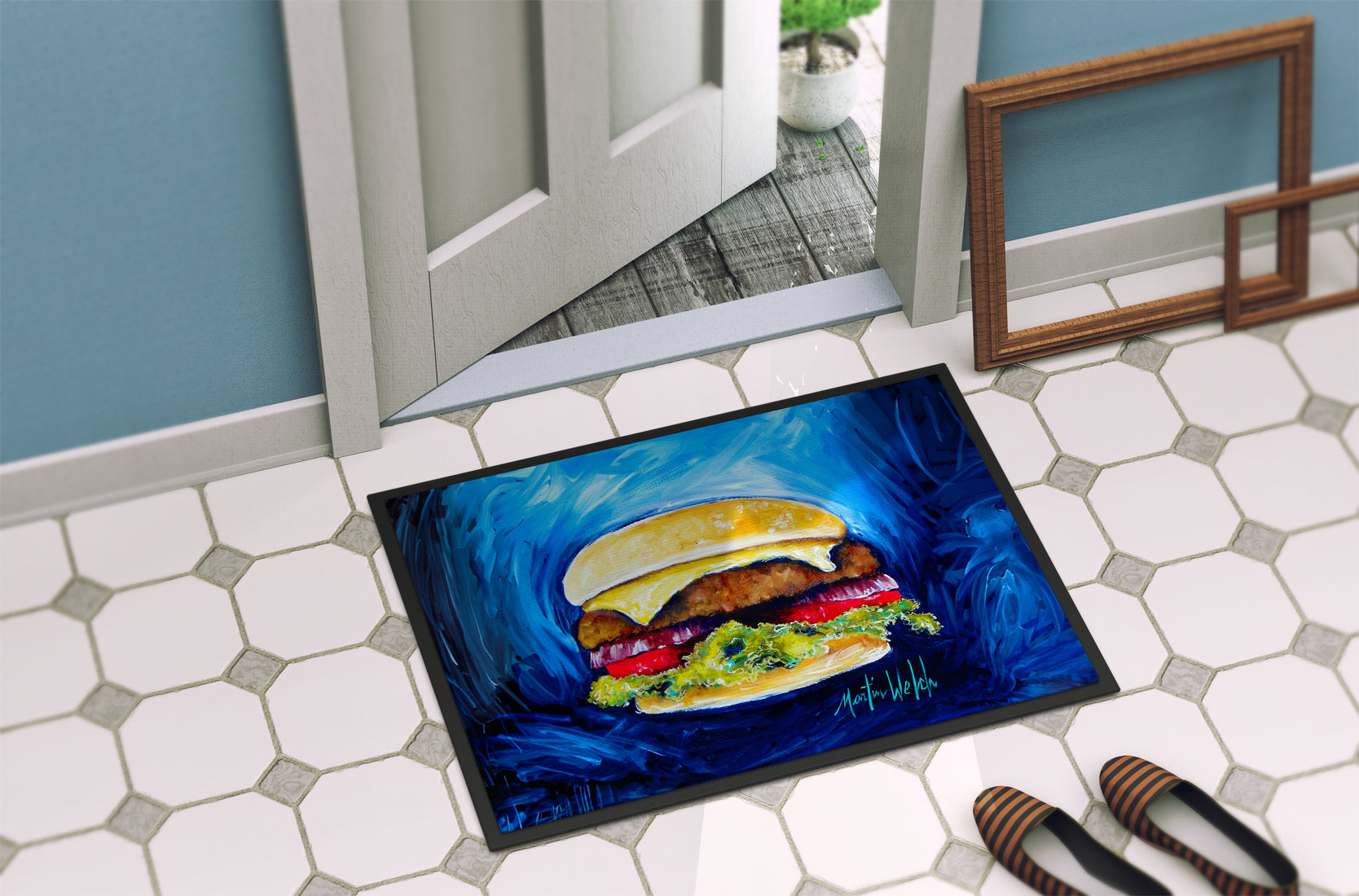 I Want Mine Dressed Hamburger Doormat