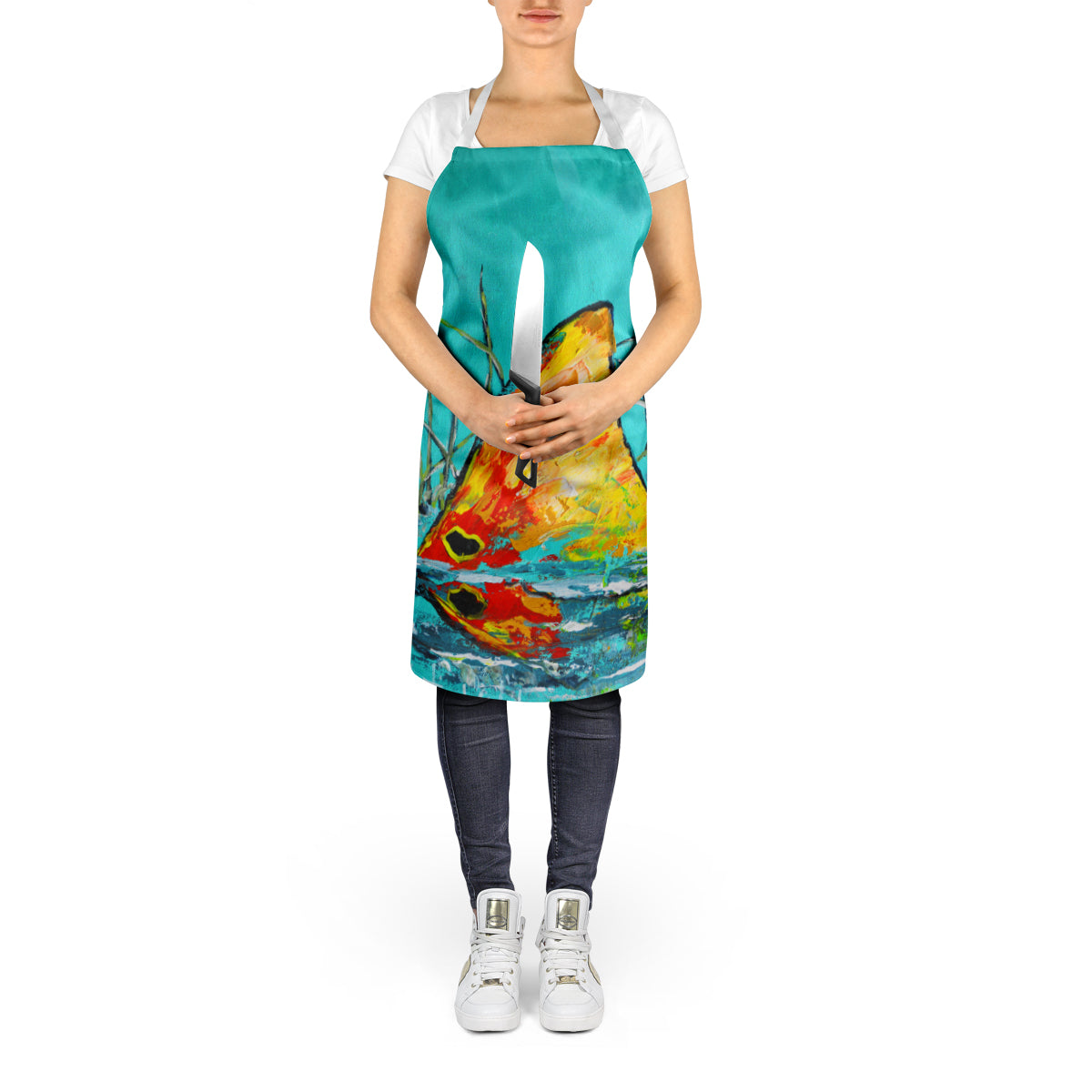 In The Marsh Red Fish Apron
