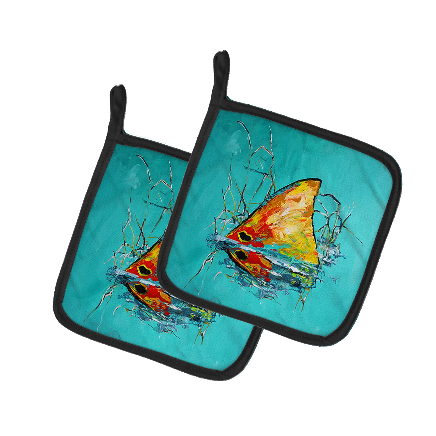 Buy this In The Marsh Red Fish Pair of Pot Holders
