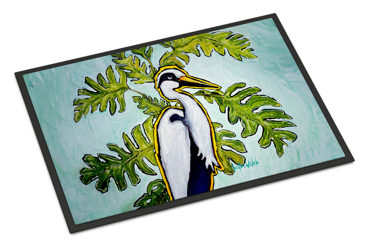 Caroline's Treasures Jungle Fever Heron Doormat