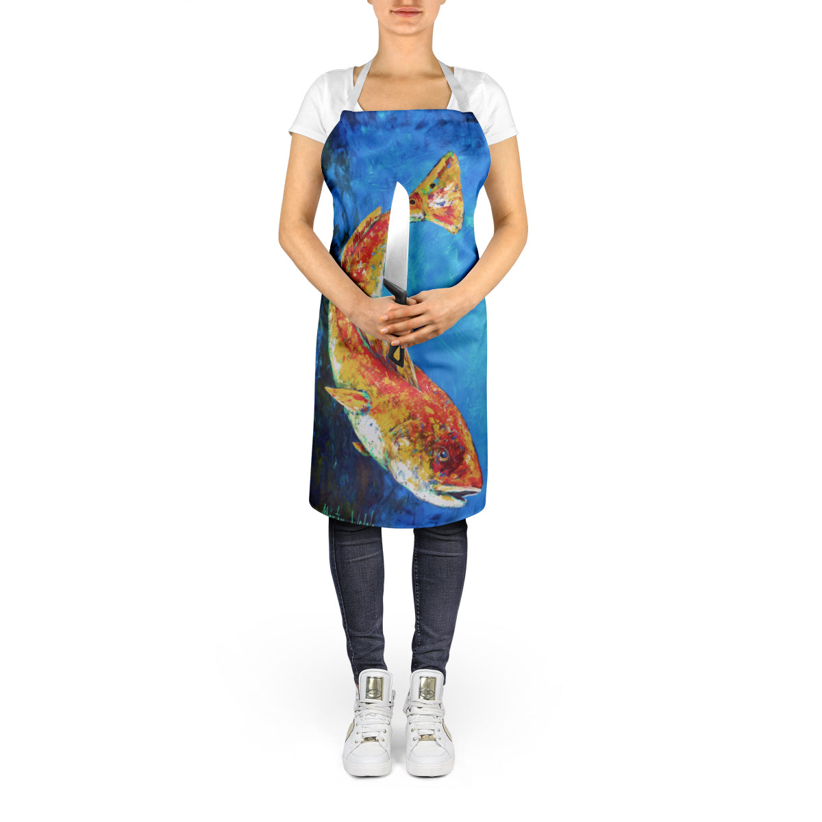 Katy Red Red Fish Apron