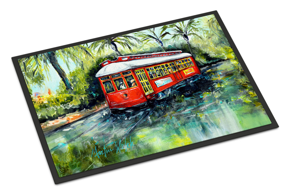 Caroline's Treasures Little Red Street Car Doormat-24x36 Indoor / Outdoor Rug | Made in USA