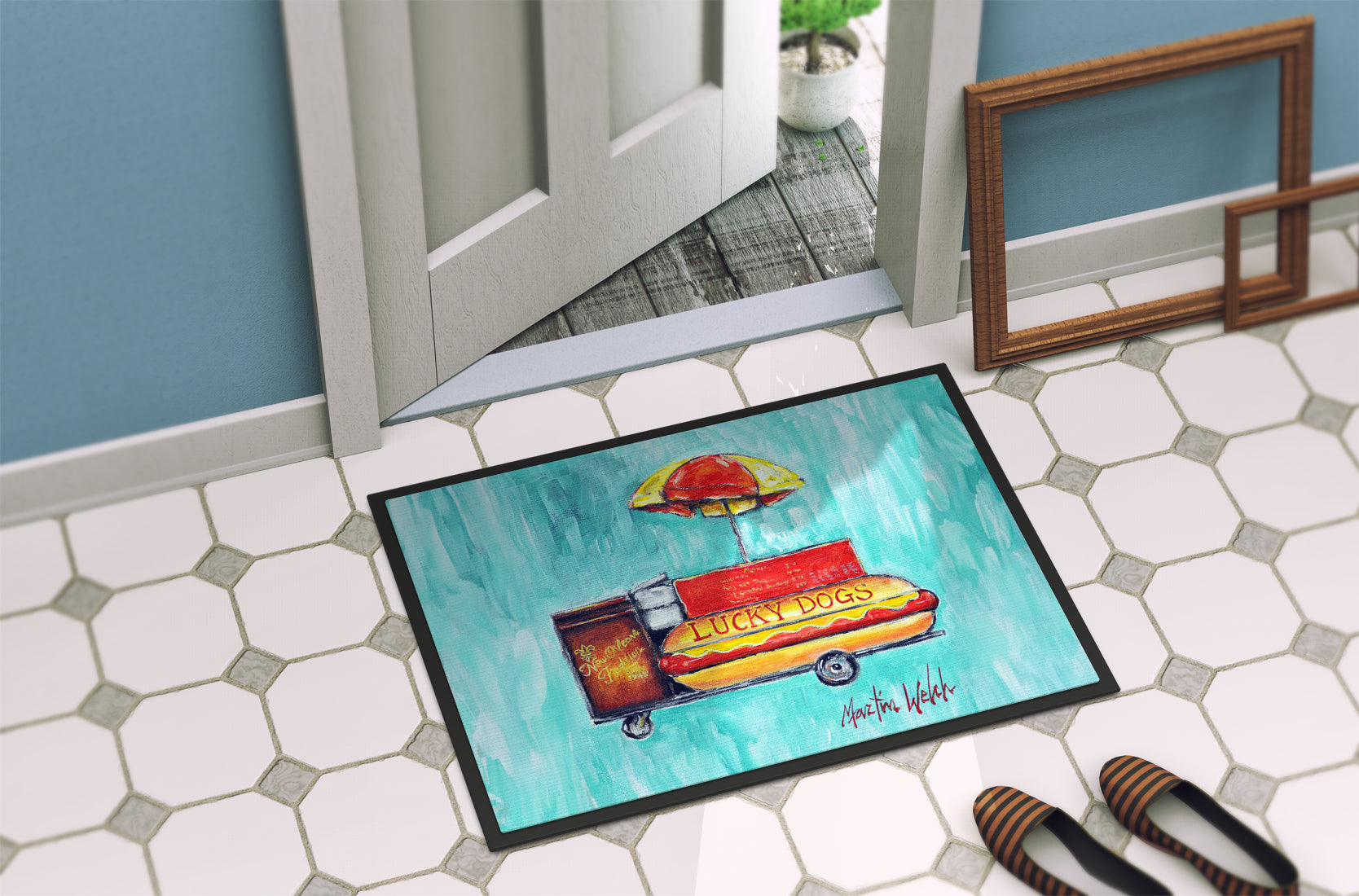 Hot Dog Cart Doormat