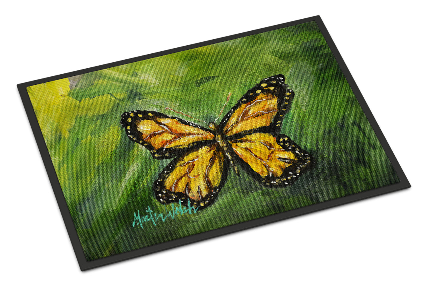 Caroline's Treasures Monarch Glover Fly Butterfly Doormat-24x36 Indoor / Outdoor Rug | Made in USA